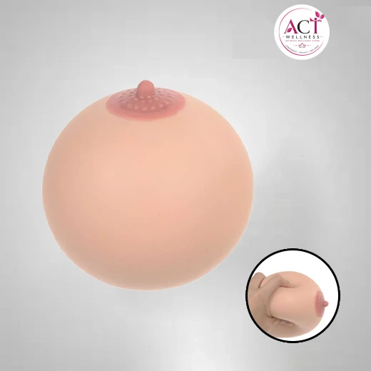 Portable Soft 3D Breast Nipple Touch Male Sex Toy - act wellness