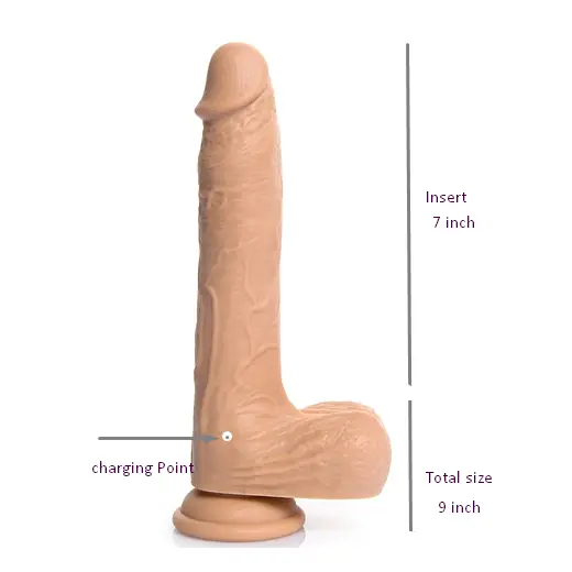 Powerful Thrusting Rotating Head Vibration Wireless Remote Dildo - Product Gallery View 2 | act wellness