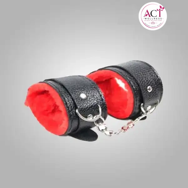 Premium Red & Black HandCuffs - Buy Online in India | act wellness - view 1