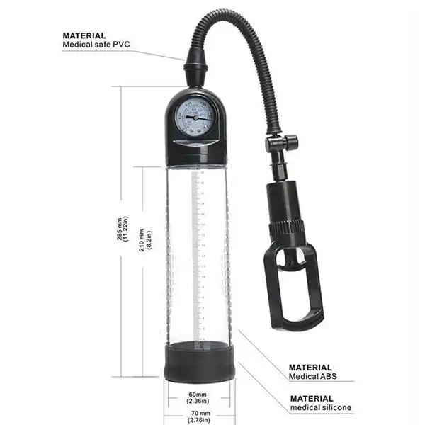Pressure Gauge Penis Vacuum Pump - Product Gallery View 3 | act wellness