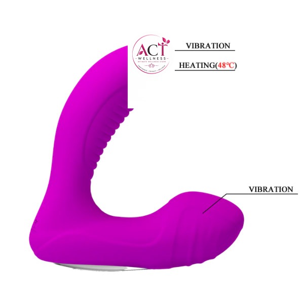 USB Rechargeable Heating Anal Vibrator Prostate Massager - Product Gallery View 2 | act wellness