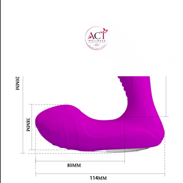 USB Rechargeable Heating Anal Vibrator Prostate Massager - Product Gallery View 3 | act wellness