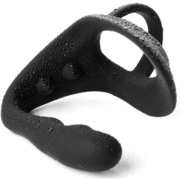 Male Prostate Massager with Dual Penis Cock Ring - Product Gallery View 3 | act wellness