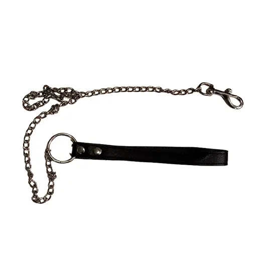 Pu Leather collar and chain leash set - Product Gallery View 3 | act wellness