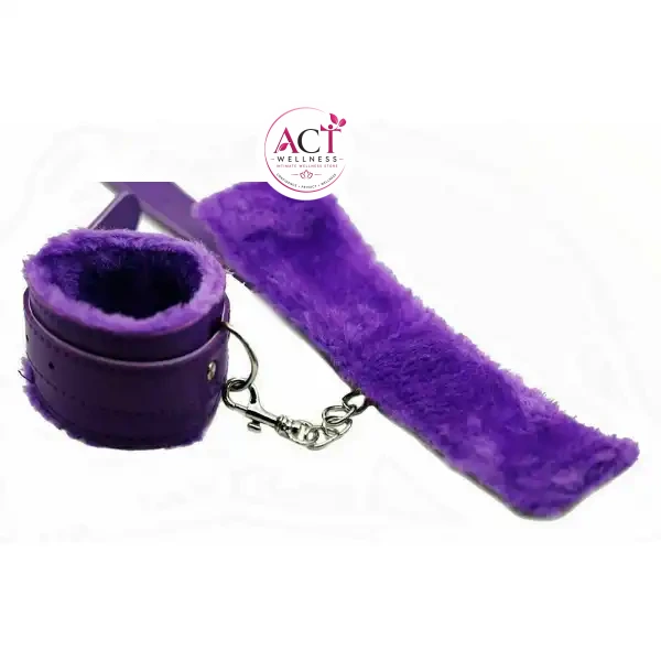 Purple Handcuffs Women Bondage - Product Gallery View 3 | act wellness