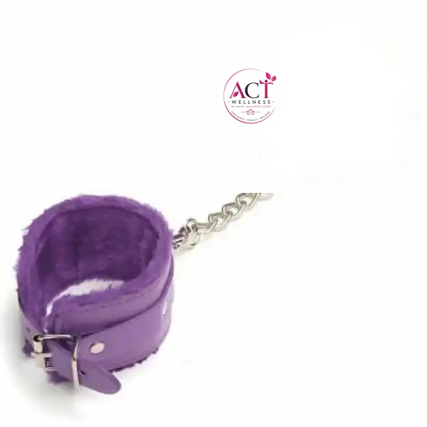 Purple Handcuffs Women Bondage - Product Gallery View 4 | act wellness