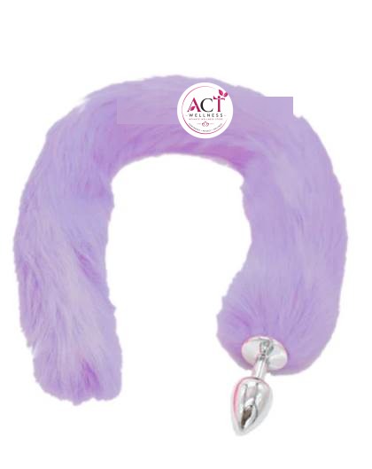 Purple Tail Butt Plug Fox Tail - Product Gallery View 2 | act wellness