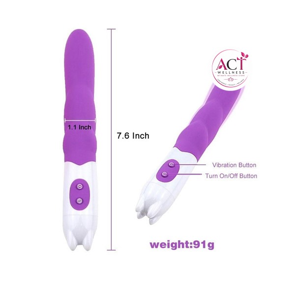Purple Vibrator Female Masturbators G-Spot Clitoris Stimulator - Product Gallery View 2 | act wellness