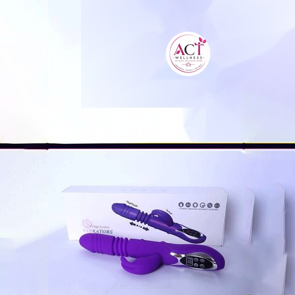 Rabbit Automatic Pulse Telescopic Heating Vibrating Dildo - Product Gallery View 4 | act wellness