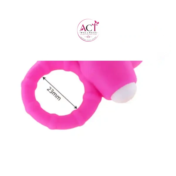 Rabbit Delay Vibrating Cock Ring - Product Gallery View 3 | act wellness