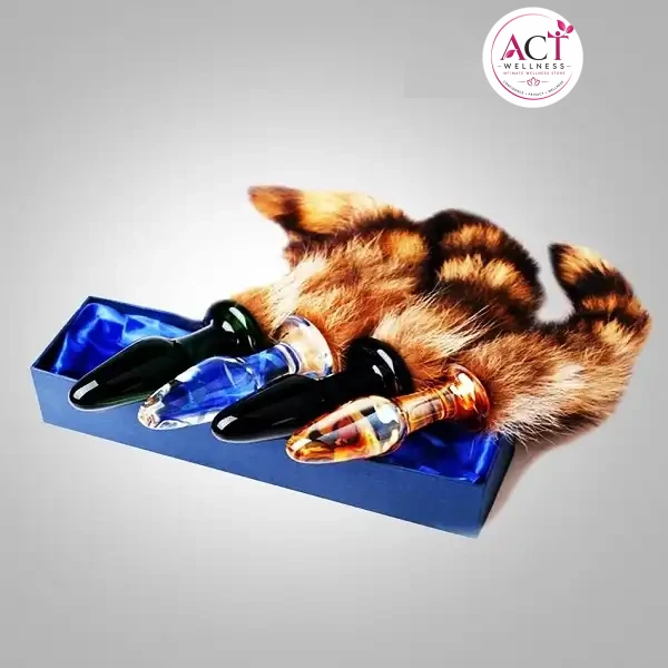 Raccoon Tail Glass Anal Plug Massager - Buy Online in India | act wellness - view 1