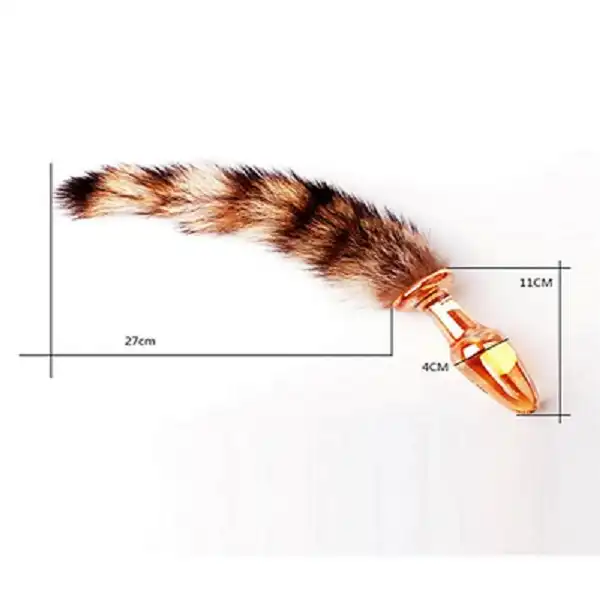 Raccoon Tail Glass Anal Plug Massager - Product Gallery View 2 | act wellness