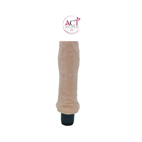 Real Feel Cyber Skin 8.2Inch Stud Dildo - Product Gallery View 2 | act wellness