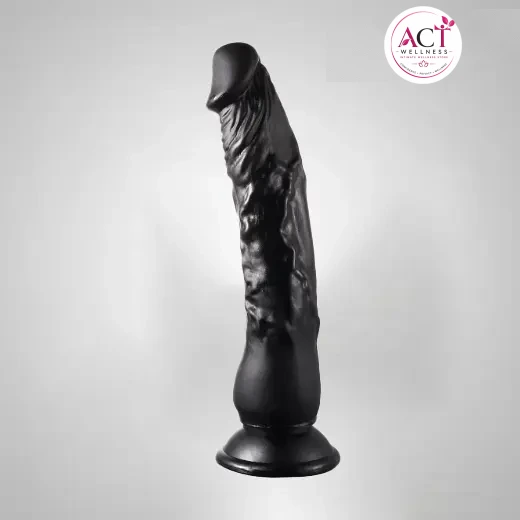 Realistic black Suction Dildo without balls - Buy Online in India | act wellness - view 1