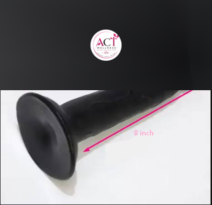 Realistic black Suction Dildo without balls - Product Gallery View 3 | act wellness