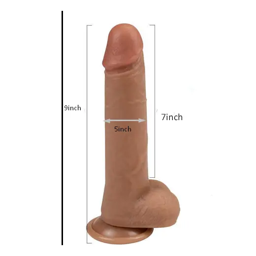 Realistic Dildo with Moving Foreskin & Dual Layered - Product Gallery View 5 | act wellness