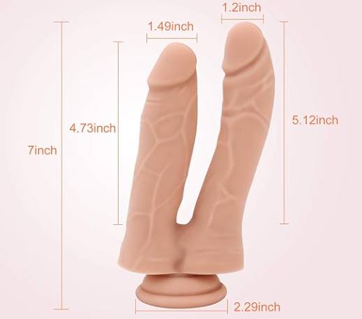 7 Inch Realistic Double-Ended Dildo - Product Gallery View 5 | act wellness