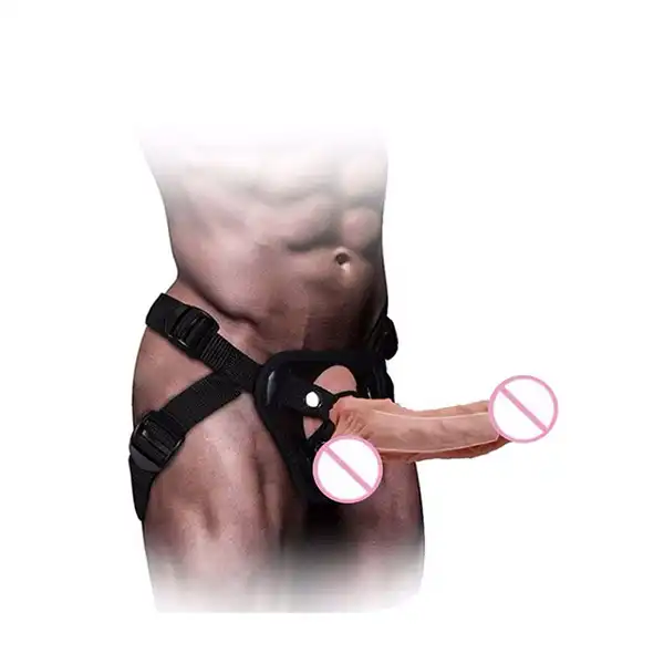 Realistic Harness Hollow Strap on Dildo - Product Gallery View 2 | act wellness
