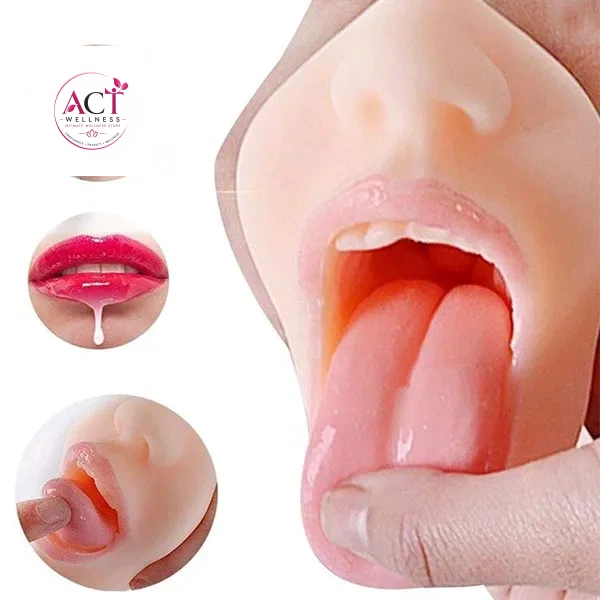 Realistic Mouth Masturbator Sex Toy For Men - Product Gallery View 2 | act wellness