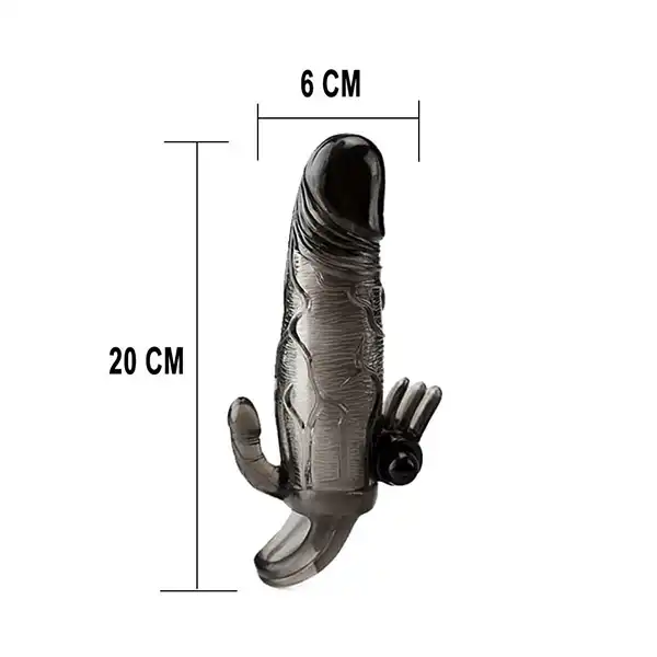 Realistic Penis Condom Sleeve Vibrator - Product Gallery View 4 | act wellness