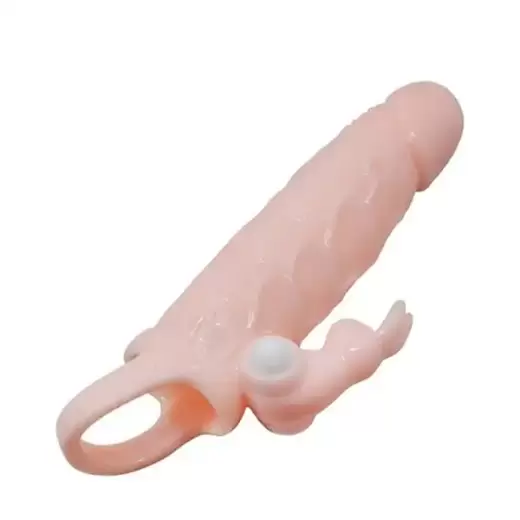 Realistic Penis Condom Sleeve Vibrator - Product Gallery View 5 | act wellness