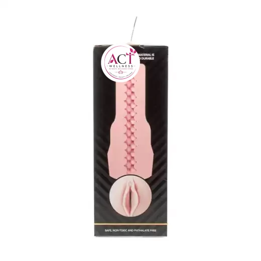 Realistic Sensitive Replica Golden Masturbator For Men - Product Gallery View 3 | act wellness