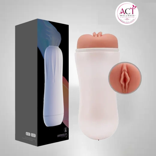 Realistic Vaginal Male Stroker Pocket Pussy With Voice And Chargeable - Buy Online in India | act wellness - view 1
