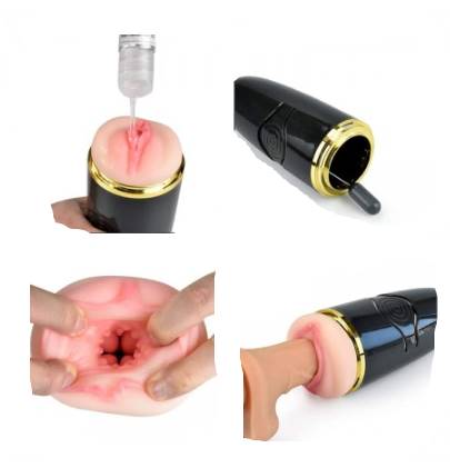 Rechargeable Vibrator Male Masturbator Cup - Product Gallery View 4 | act wellness