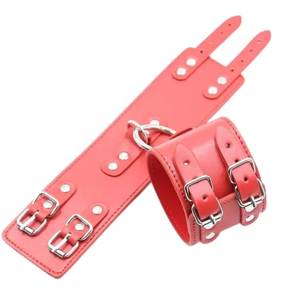 Red Double Buckle Handcuffs - Product Gallery View 2 | act wellness