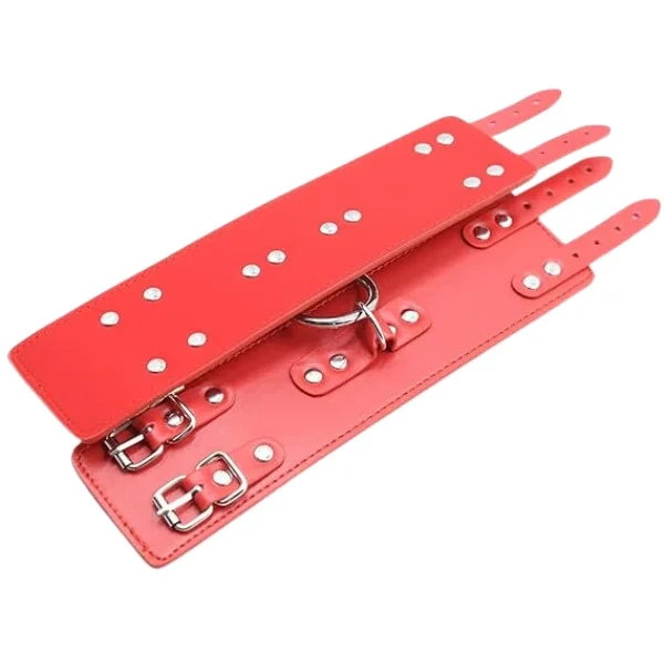 Red Double Buckle Handcuffs - Product Gallery View 3 | act wellness