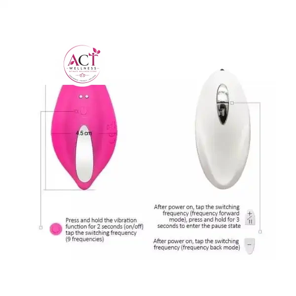 Remote Control Panties Wireless Vibrating Egg Clitoral Sex Toys - Product Gallery View 3 | act wellness