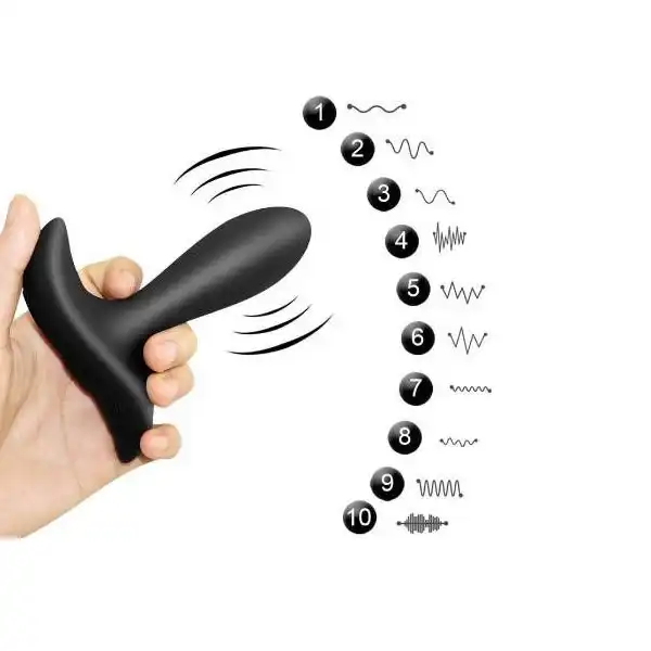 Remote Control Rechargeable Anal Vibrator Prostate Massager - Product Gallery View 2 | act wellness