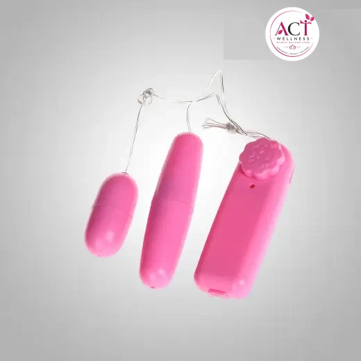 Remote Control Vibrating Double Egg Massager - act wellness