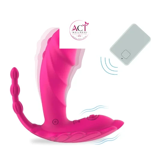 Remote Control Wearable Panty G Spot Butterfly Vibrators for Women & Couples - Product Gallery View 3 | act wellness