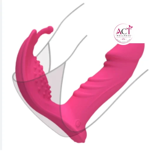Remote Control Wearable Panty G Spot Butterfly Vibrators for Women & Couples - Product Gallery View 4 | act wellness