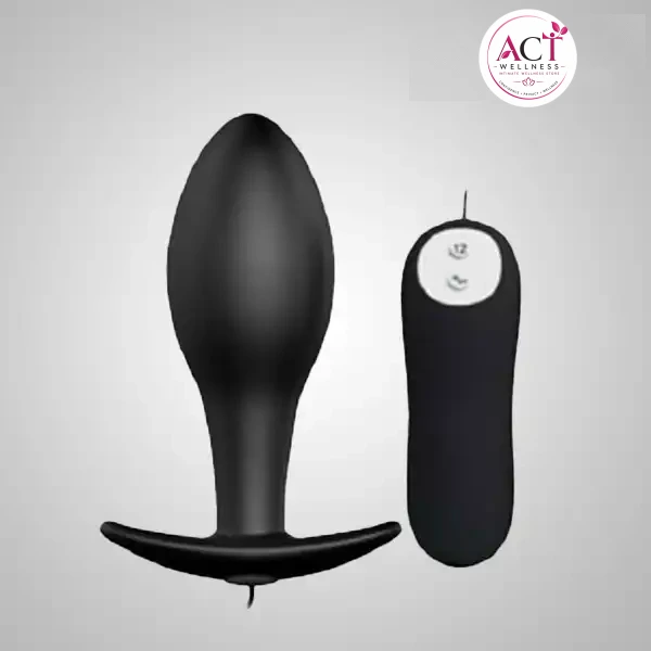 Remote Controlled Vibrating Special Anal Stimulation Butt plug - Buy Online in India | act wellness - view 1