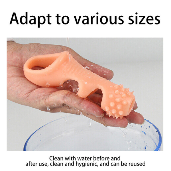 Male Penis Sleeve Girth Reusable Condom - Product Gallery View 3 | act wellness