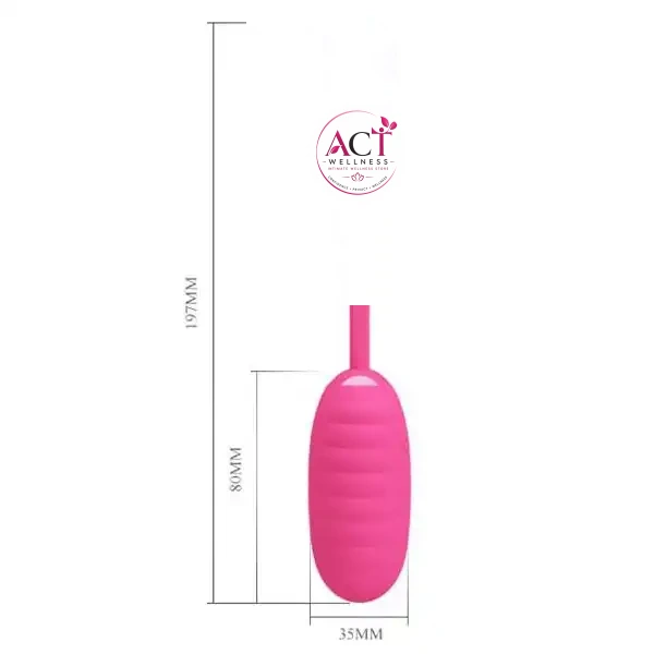 Ribbed Egg Vibrator For Women - Product Gallery View 3 | act wellness