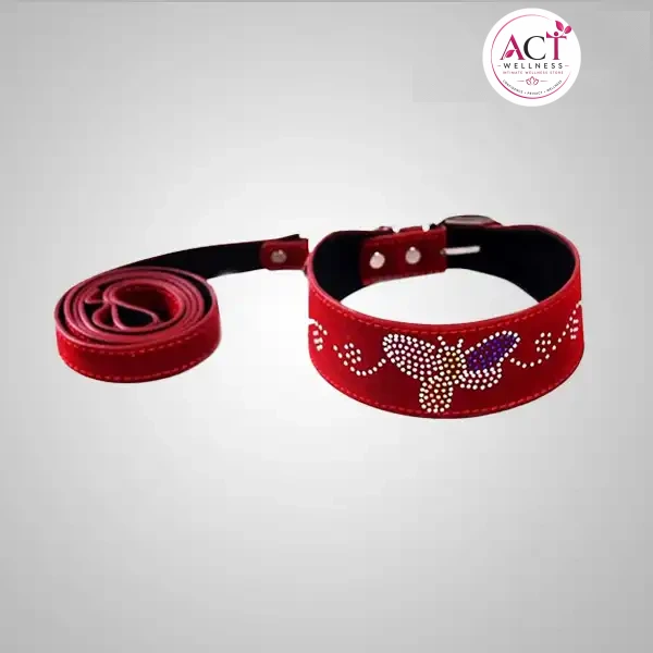 Romantic Red Neck Collars BDSM Harness Bondage - Buy Online in India | act wellness - view 1
