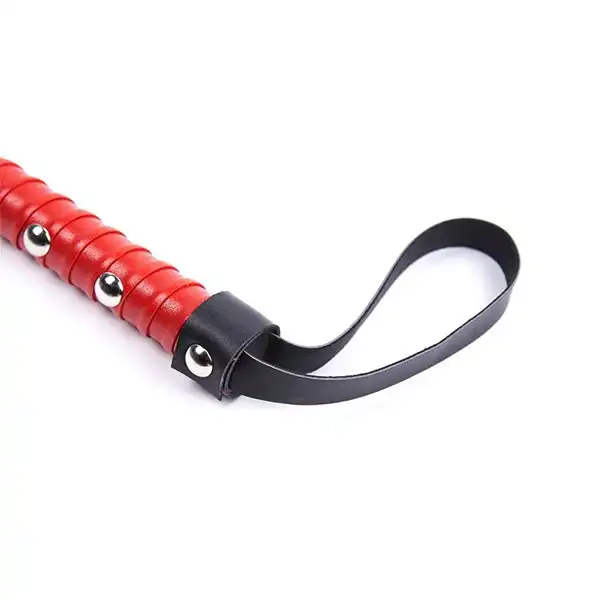 Romantic Leather Flogger Whip with Wrist Loop - Product Gallery View 5 | act wellness