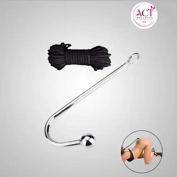Rope and Hook Set Cotton Rope and Stainless Anal Hook - Buy Online in India | act wellness - view 1