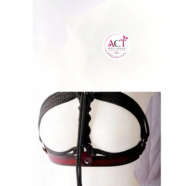 Rope and Leather Breast Binder - Product Gallery View 2 | act wellness