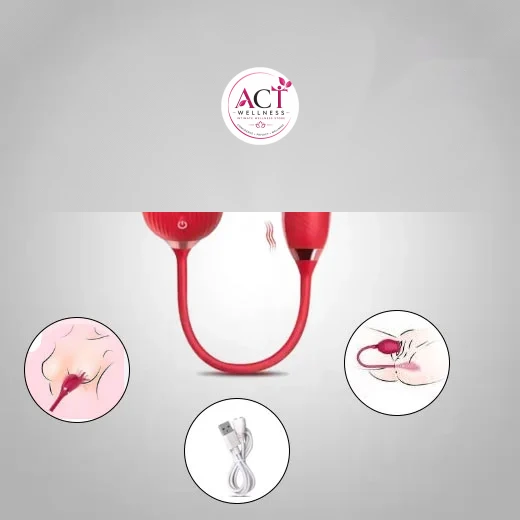 Sucking Rose G Spot Vibrator For Women - Buy Online in India | act wellness - view 1