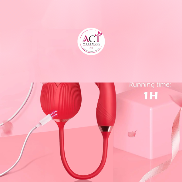 Sucking Rose G Spot Vibrator For Women - Product Gallery View 2 | act wellness