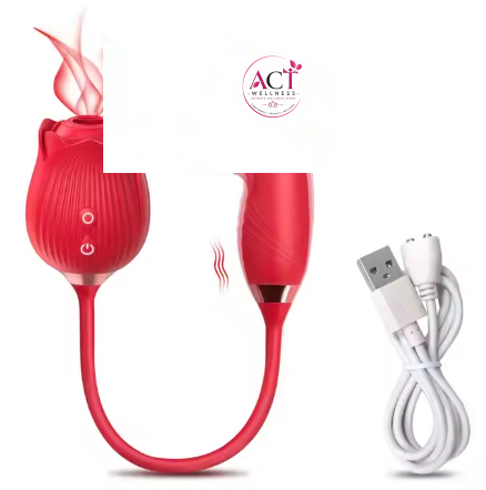 Sucking Rose G Spot Vibrator For Women - Product Gallery View 5 | act wellness