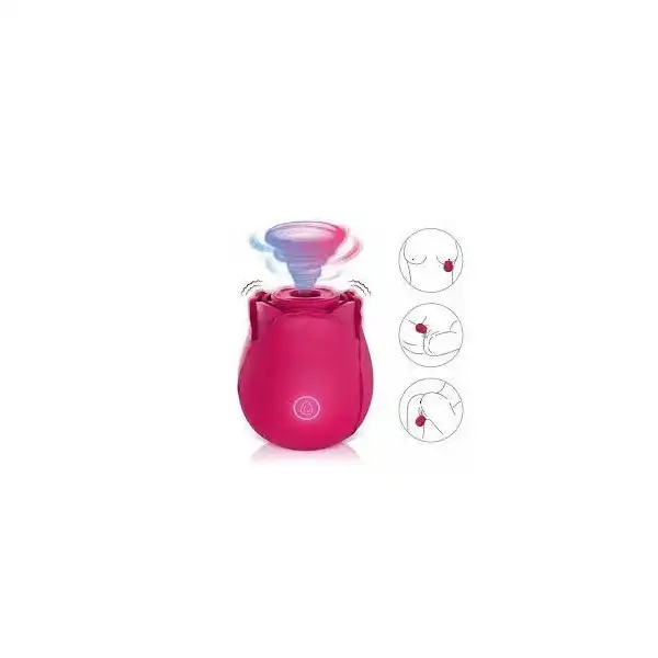 ROSE CLITORAL SUCKING VIBRATOR WITH 7 INTENSE SUCTION NIPPLE STIMULATOR FOR WOMEN - Product Gallery View 2 | act wellness