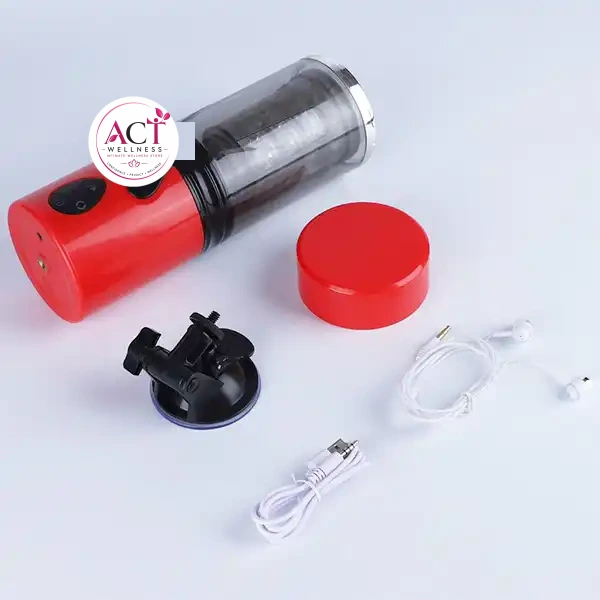 Rotating Telescopic Masturbation Cup - Product Gallery View 2 | act wellness