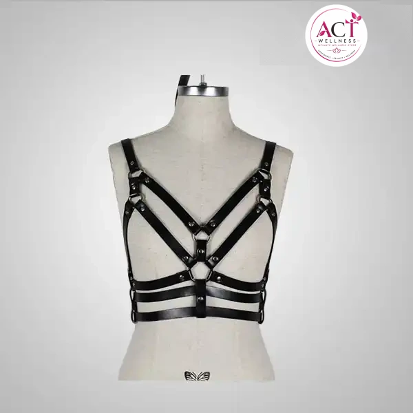 Sexy Chest Harness Leather Bandage Strappy Rave Bra for Women - Buy Online in India | act wellness - view 1