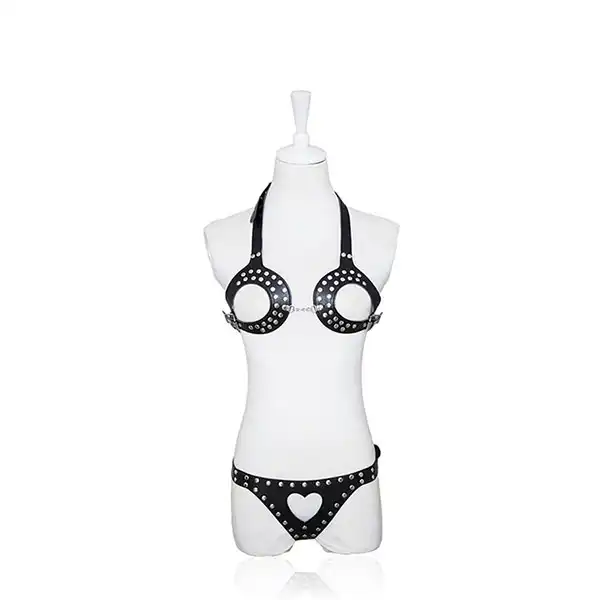 Sexy Cosplay S&M Leather Full Body Fetish Harness Bondage - Product Gallery View 2 | act wellness