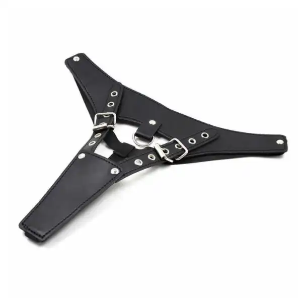 Sexy Leather Whip Female Briefs Chastity Belt - Product Gallery View 2 | act wellness